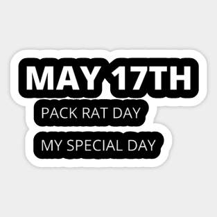 May 17th birthday holiday Sticker